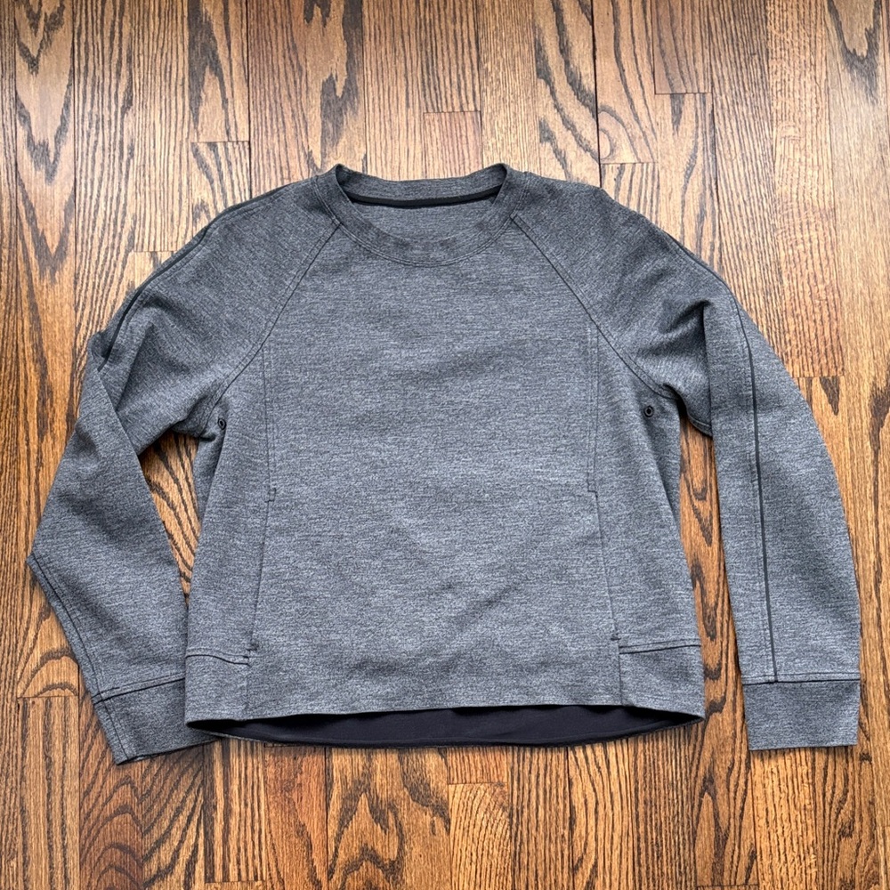 Lululemon On Track Crew Gray Sweatshirt